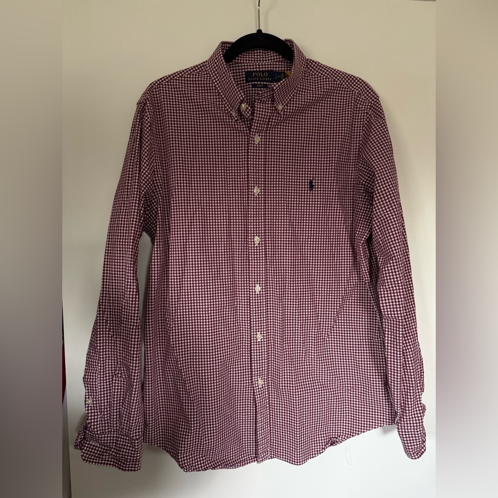 Polo by Ralph Lauren Men's Red Checkered Button-Down Shirt